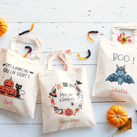 Sac halloween personnalisé clearance