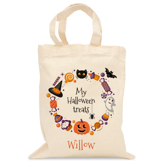 Personalised Halloween bag perfect for Trick or Treating - Mine4Sure