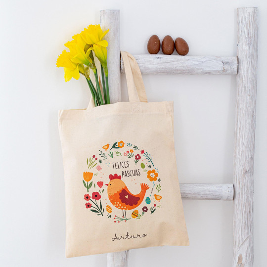 bolsa personalizada para los huevos de pascua