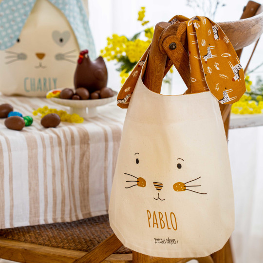 Sac en tissu personnalisé spécial pâques