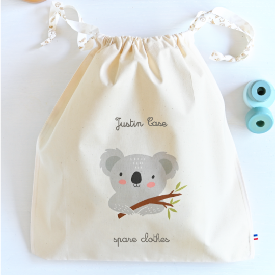 personalized cotton bag for children