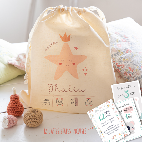 Baby shower carte cadeau + sac transparent