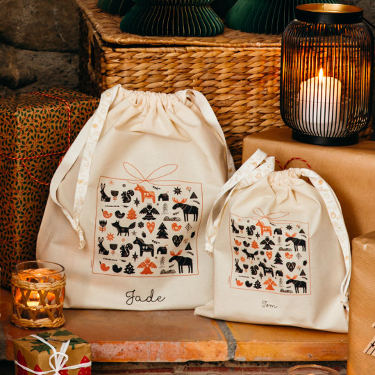 Christmas material gift bags store