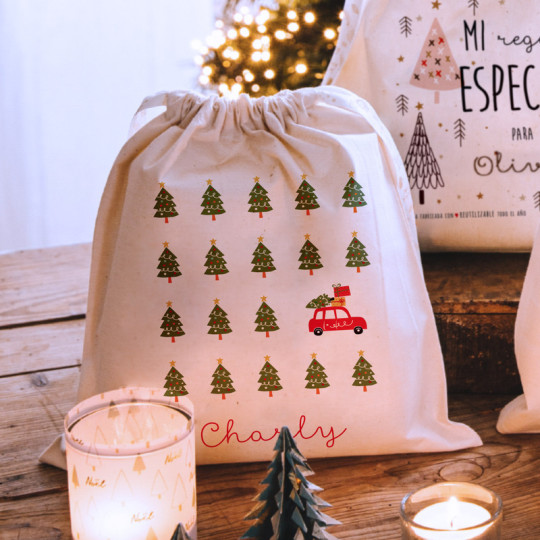 Personalised cotton gift discount bags