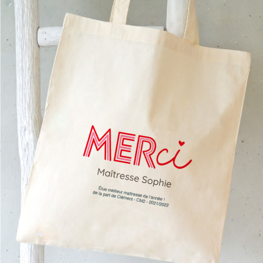 merci paris tote bags