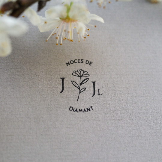 tampon encreur mariage à personnaliser