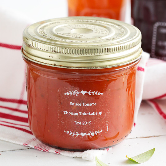 Etiquette de confiture à personnaliser