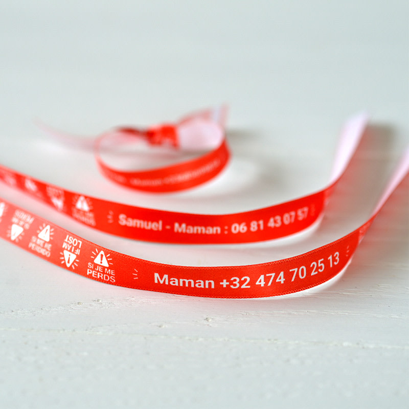 Bracelet de sécurité personnalisable A-qui-S
