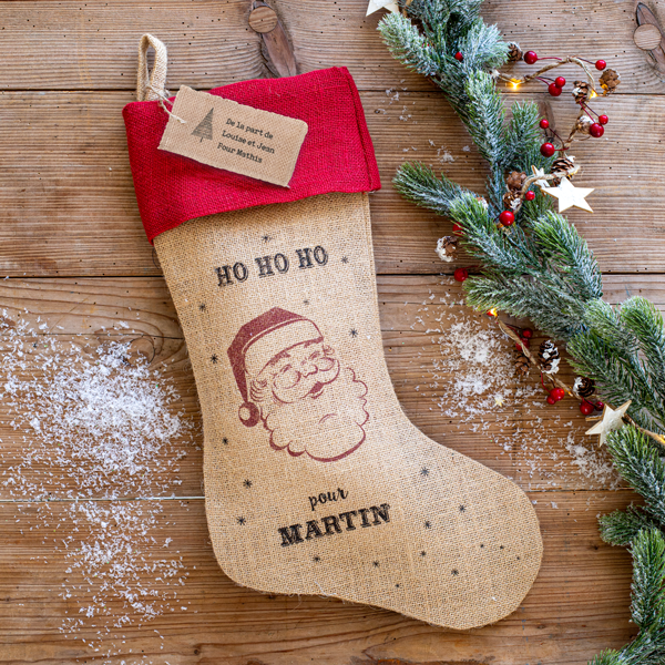 chaussette de Noël personnalisée