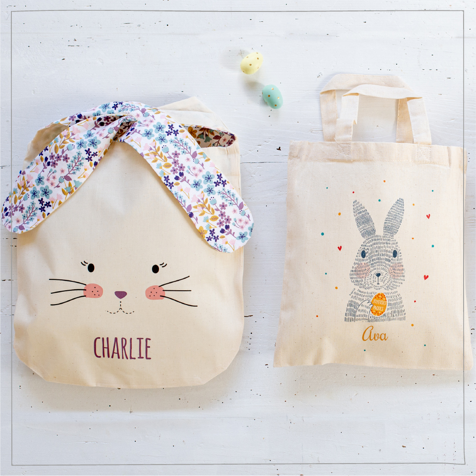 personalised bunny bag