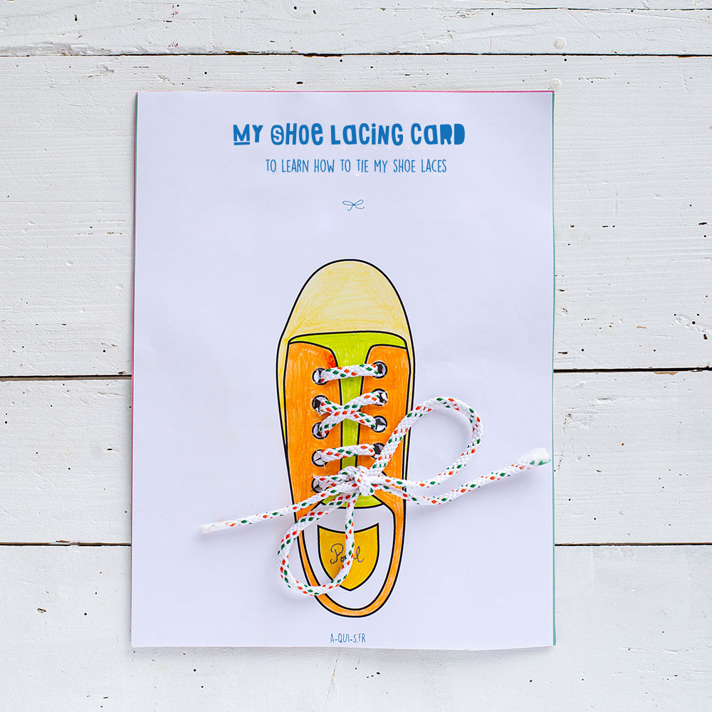 Free Printable Shoe Lacing Cards | tyello.com