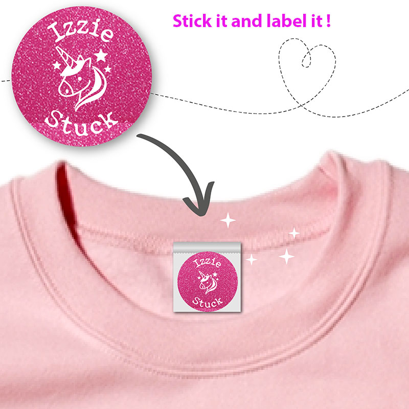 Iron-on Labels for clothes, Stick on clothes labels