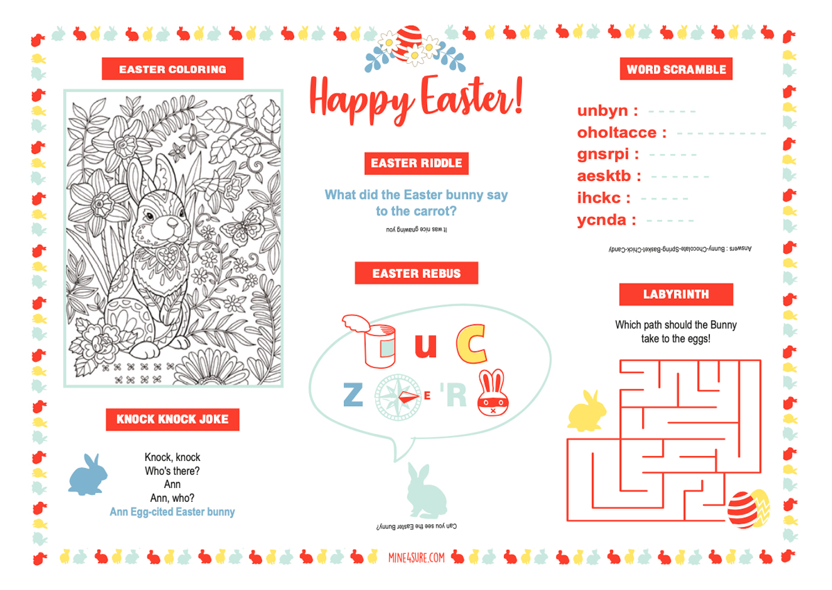 Egg Hunt free printable for Easter! - Mine4Sure's Blog