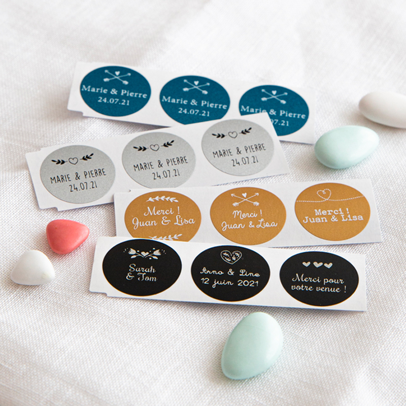 etiquette dragées mariage