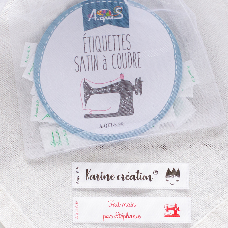 LA touche finale ! 〰️ Création des jolies étiquettes en tissu  personnalisées pour les créas de L'A…
