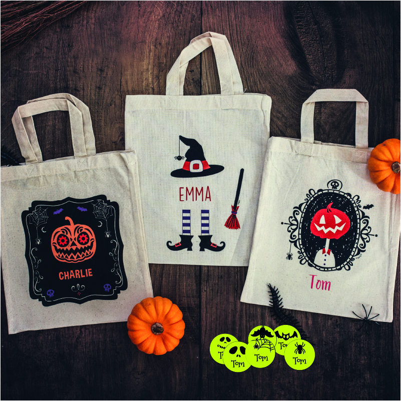 personalised Halloween bags for kids