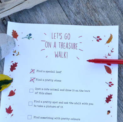 Fall Treasure Walk : A fun activity for the whole family!