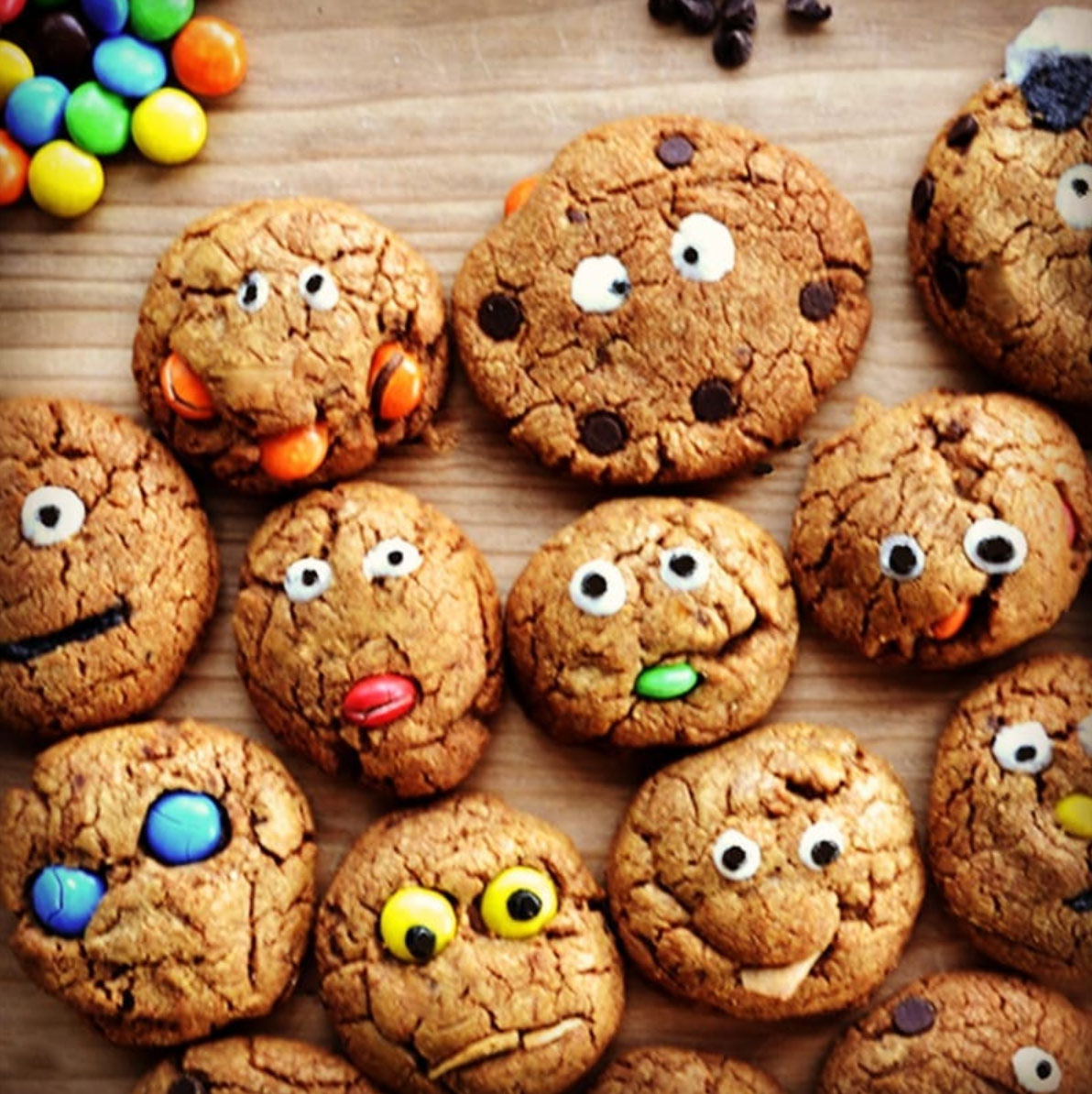 Scarily delicious monster cookies