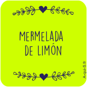 etiquetas personalizadas mermelada de limon
