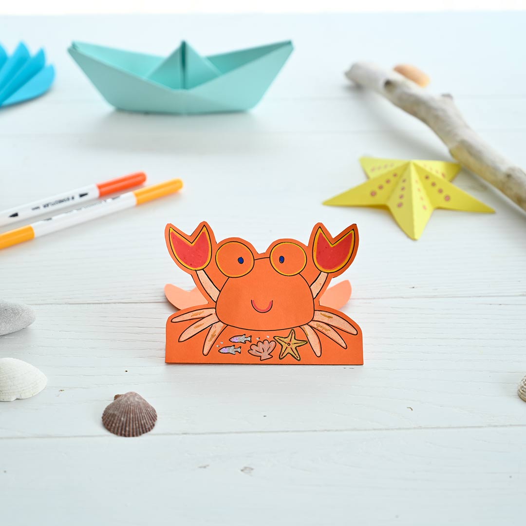 DIY carte crabe d'anniversaire