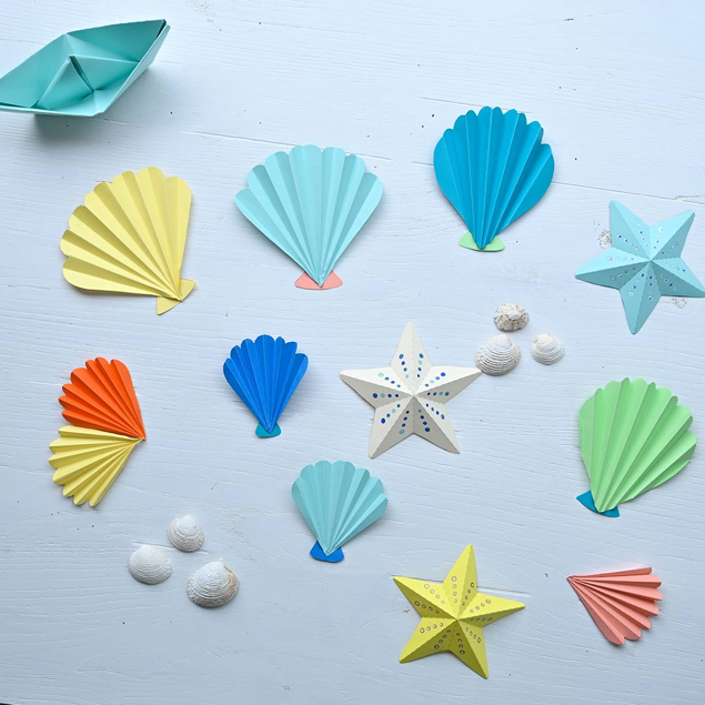 Seashell origami DIY: Fun and easy summer activity! - Mine4Sure's Blog