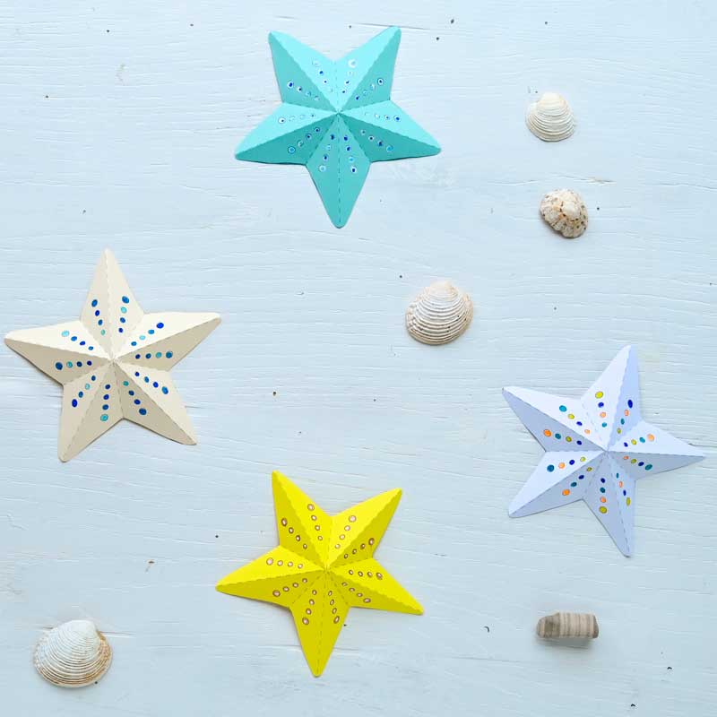 Starfish origami DIY