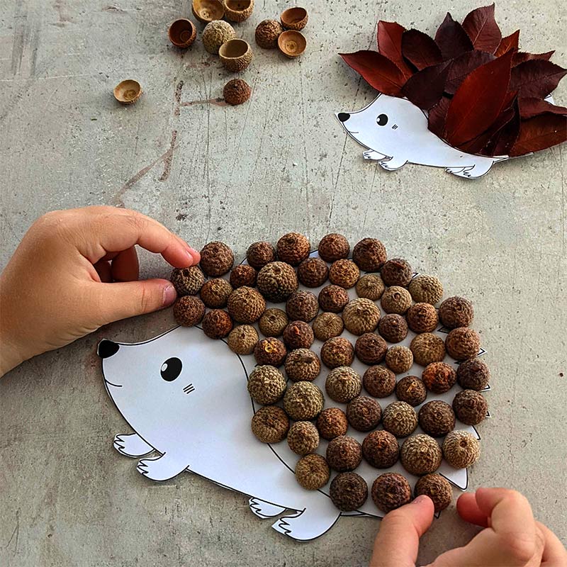 Easy Autumn DIY: Make this cute hedgehog!