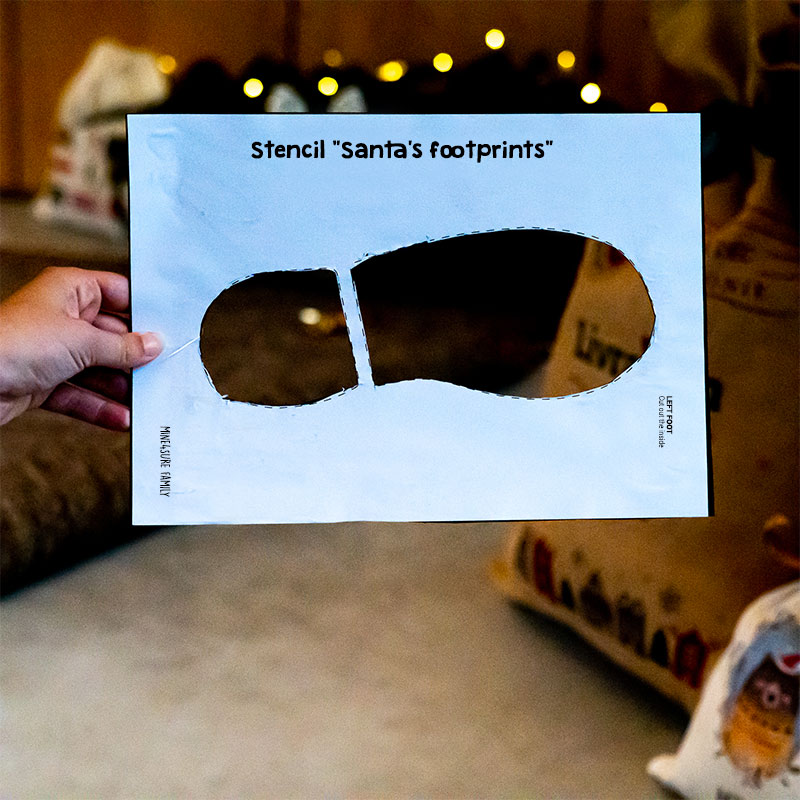 DIY Santa's footprints