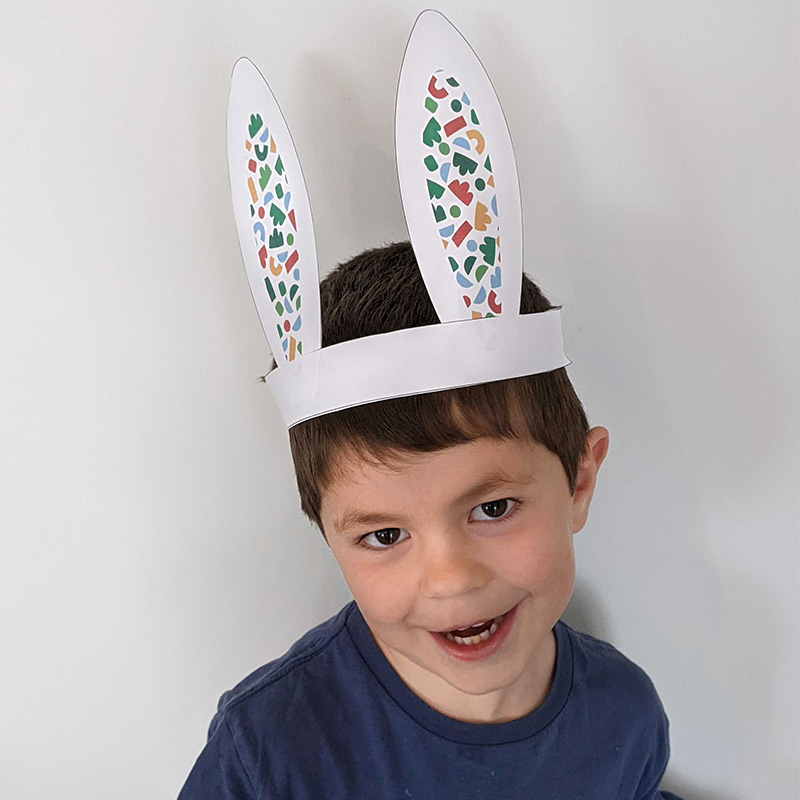 free printable bunny ears DIY for Easter