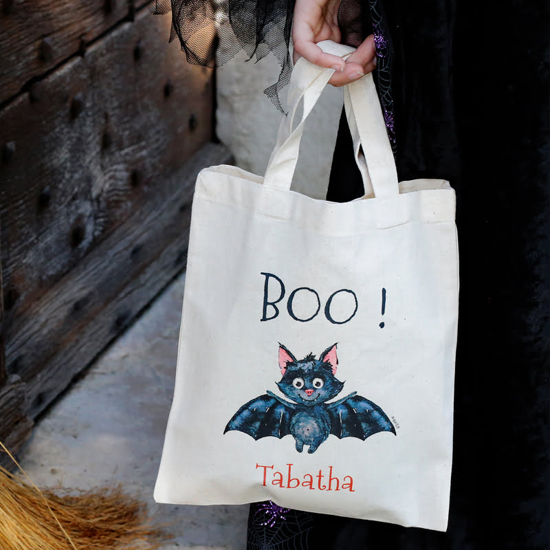 personalized Halloween totebag