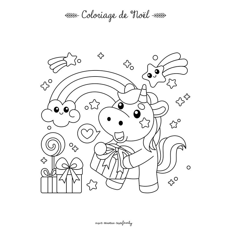 4 coloriages de Noël pour enfants - Téléchargement gratuit