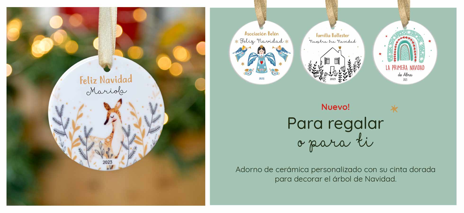 bolas personalizadas de Navidad