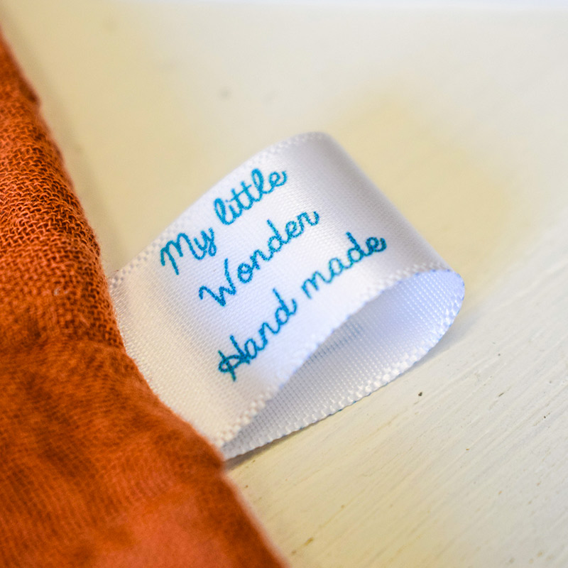 fold over sewing labels