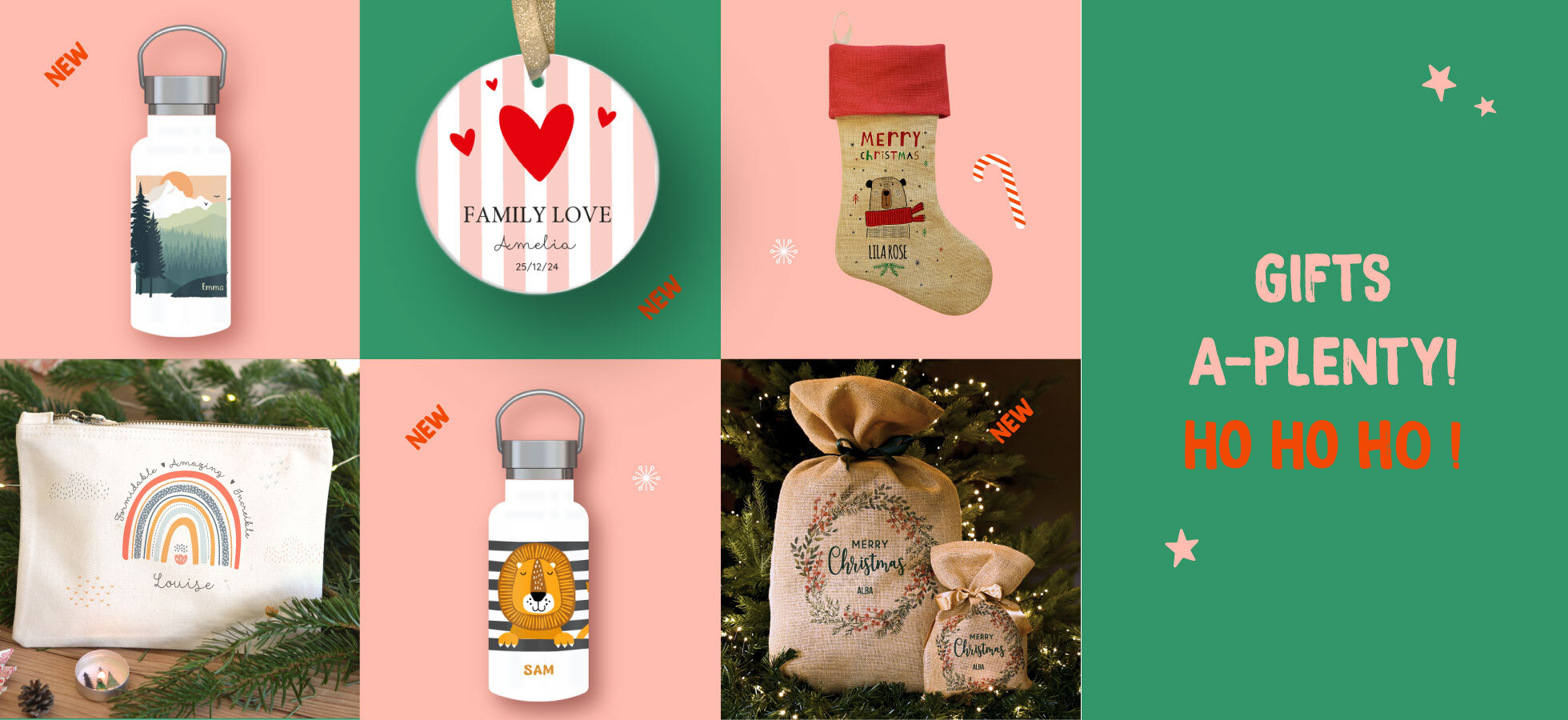 Personalised gift ideas for Christmas