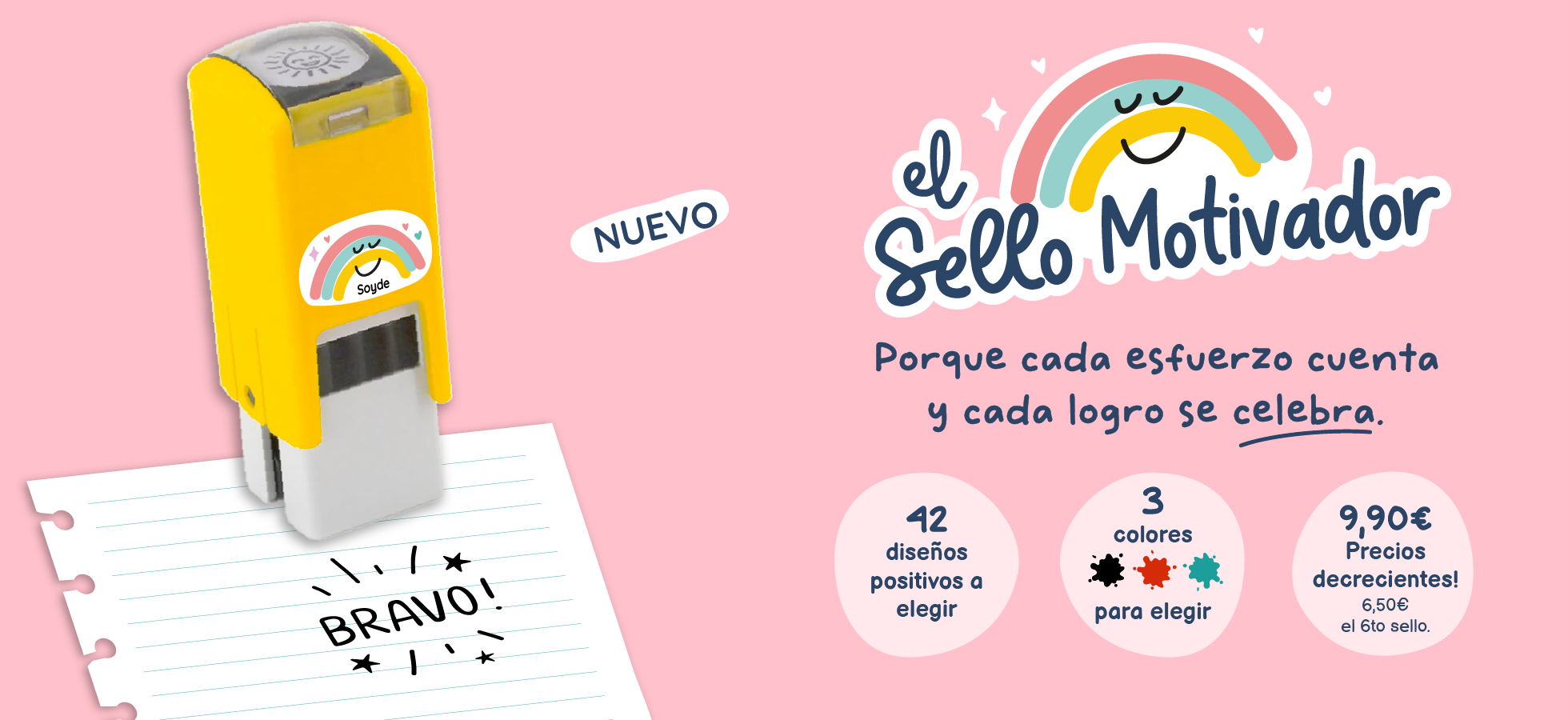 sello motivador Soyde para profes