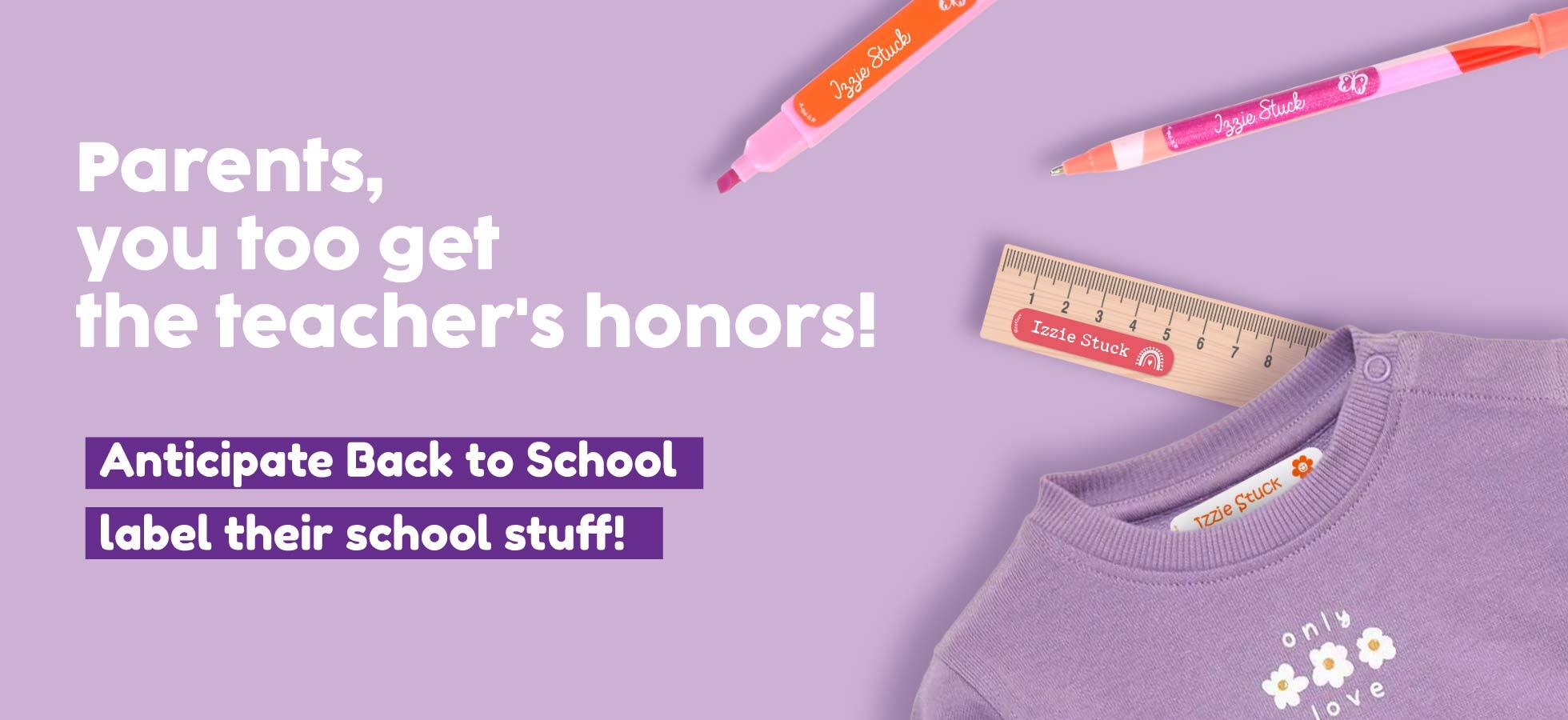 back to school name labels