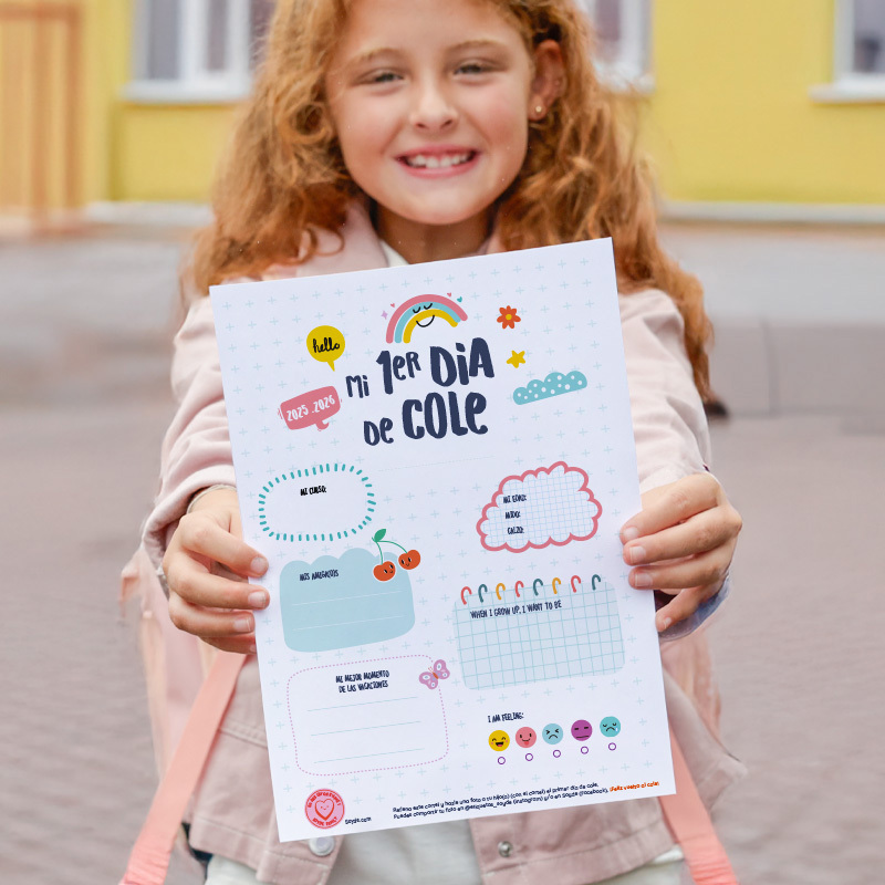 Cartel de mi primer día de cole – Curso 2025- 2026