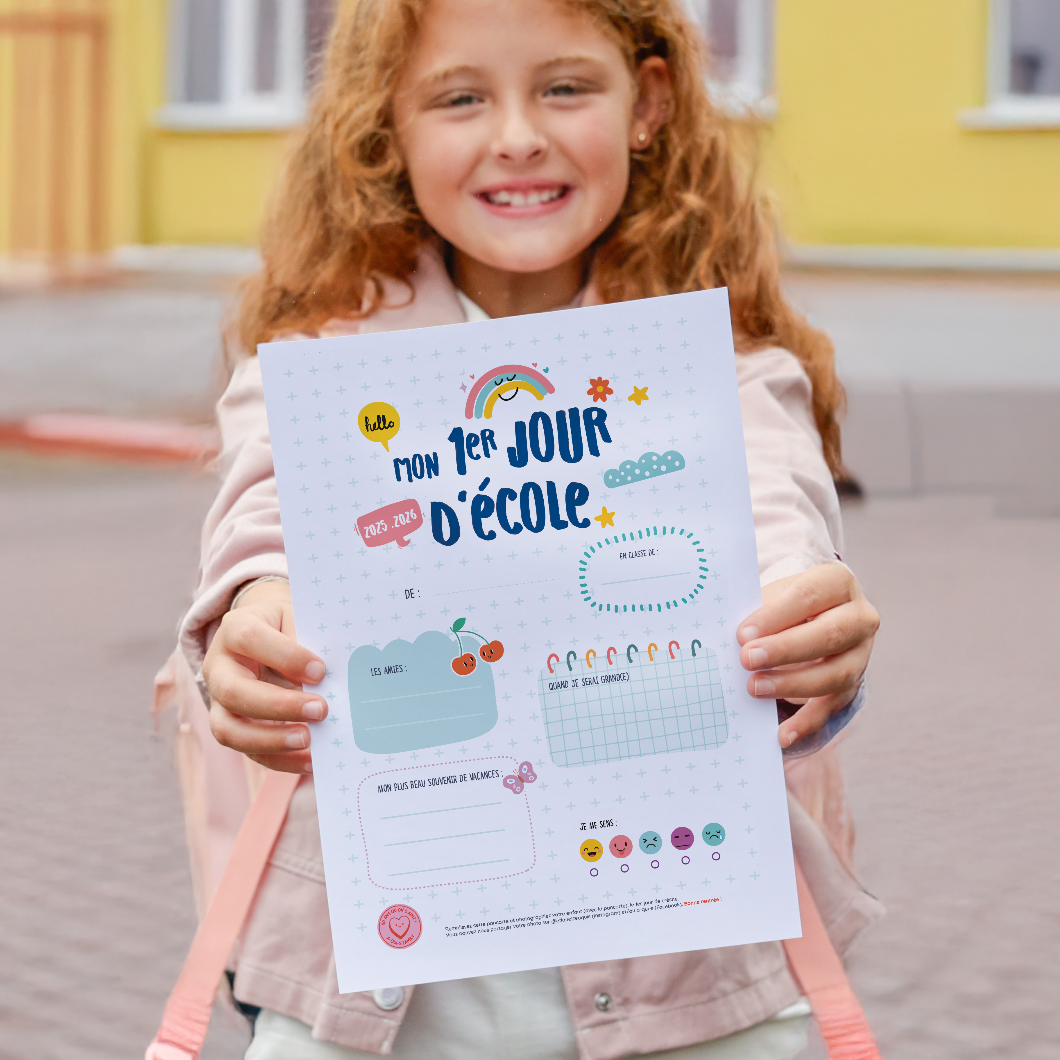 Ma pancarte Le premier jour d’école – Rentrée  2025-2026