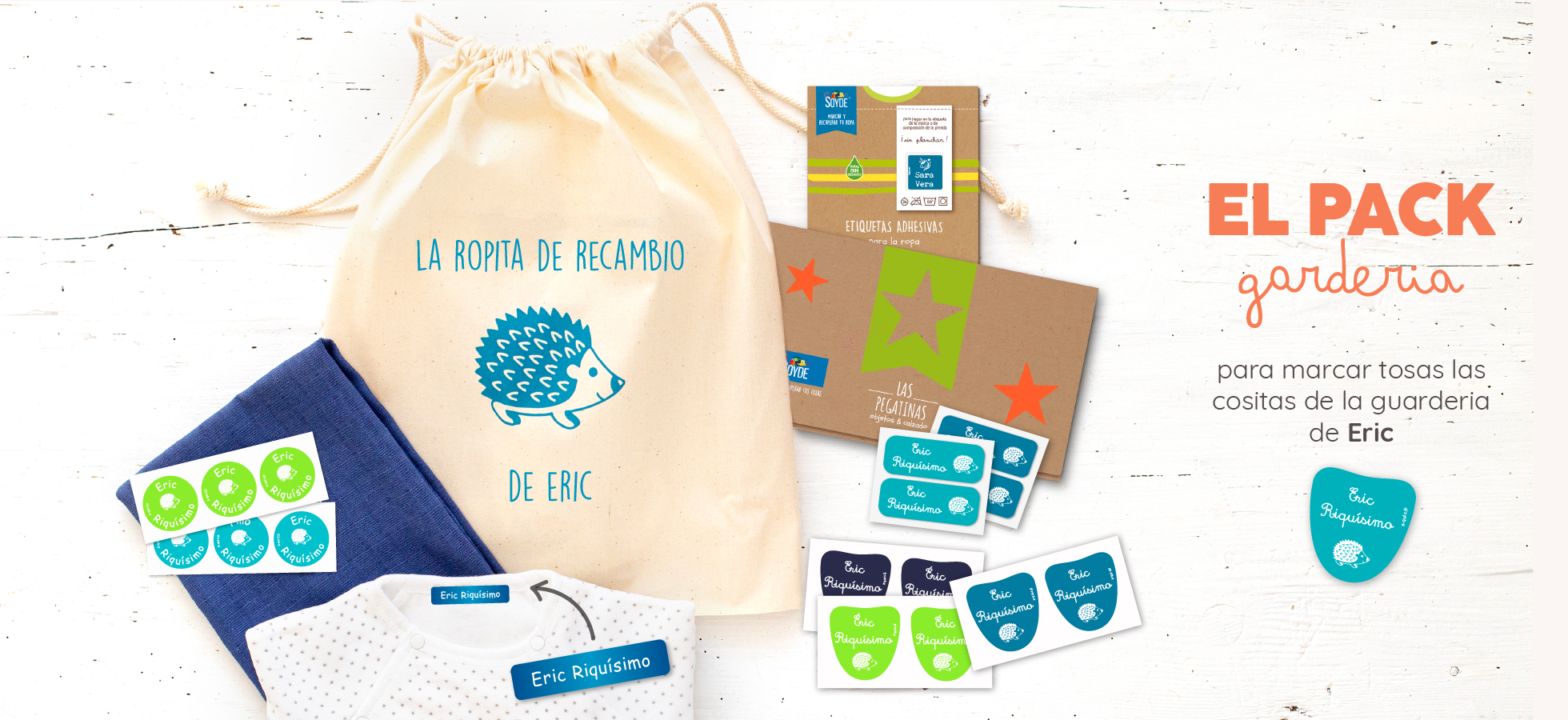 etiquetas personalizadas guarderia