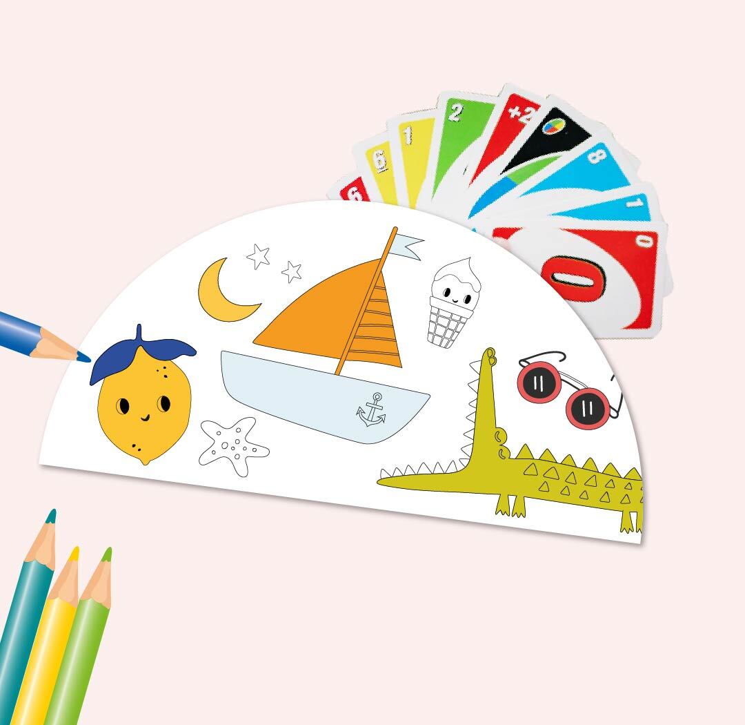 El porta-cartas para colorear – Verano 2025