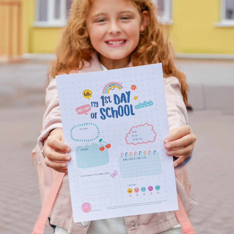 My First Day of School poster – New school year 2025-2026