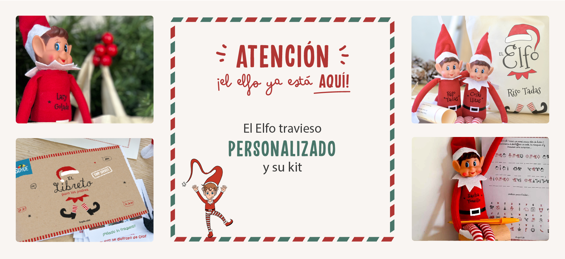 Elfo travieso de Navidad