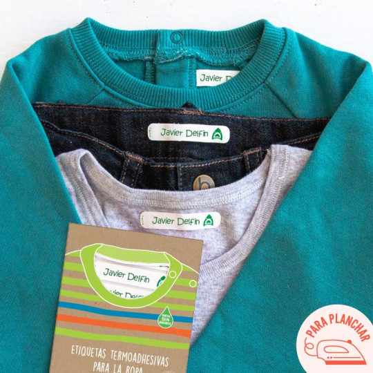 Etiquetas termoadhesivas: marca tu ropa fácilmente