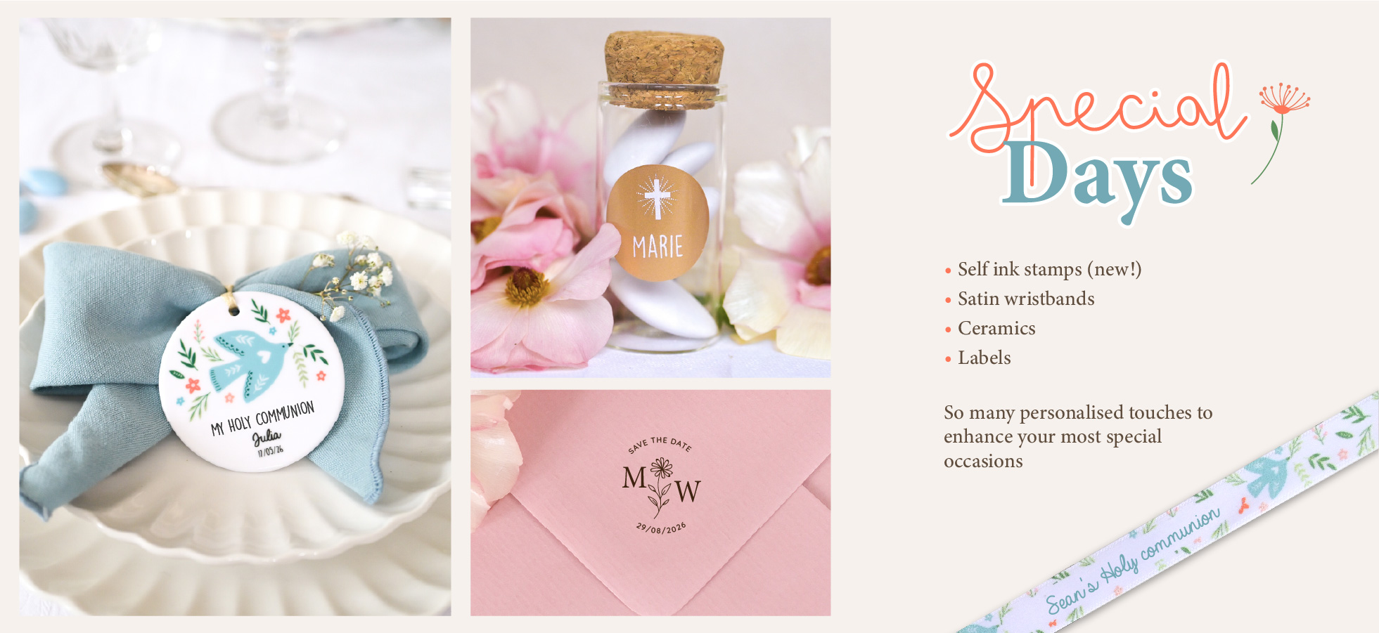 personalised products special weddings, special occasions