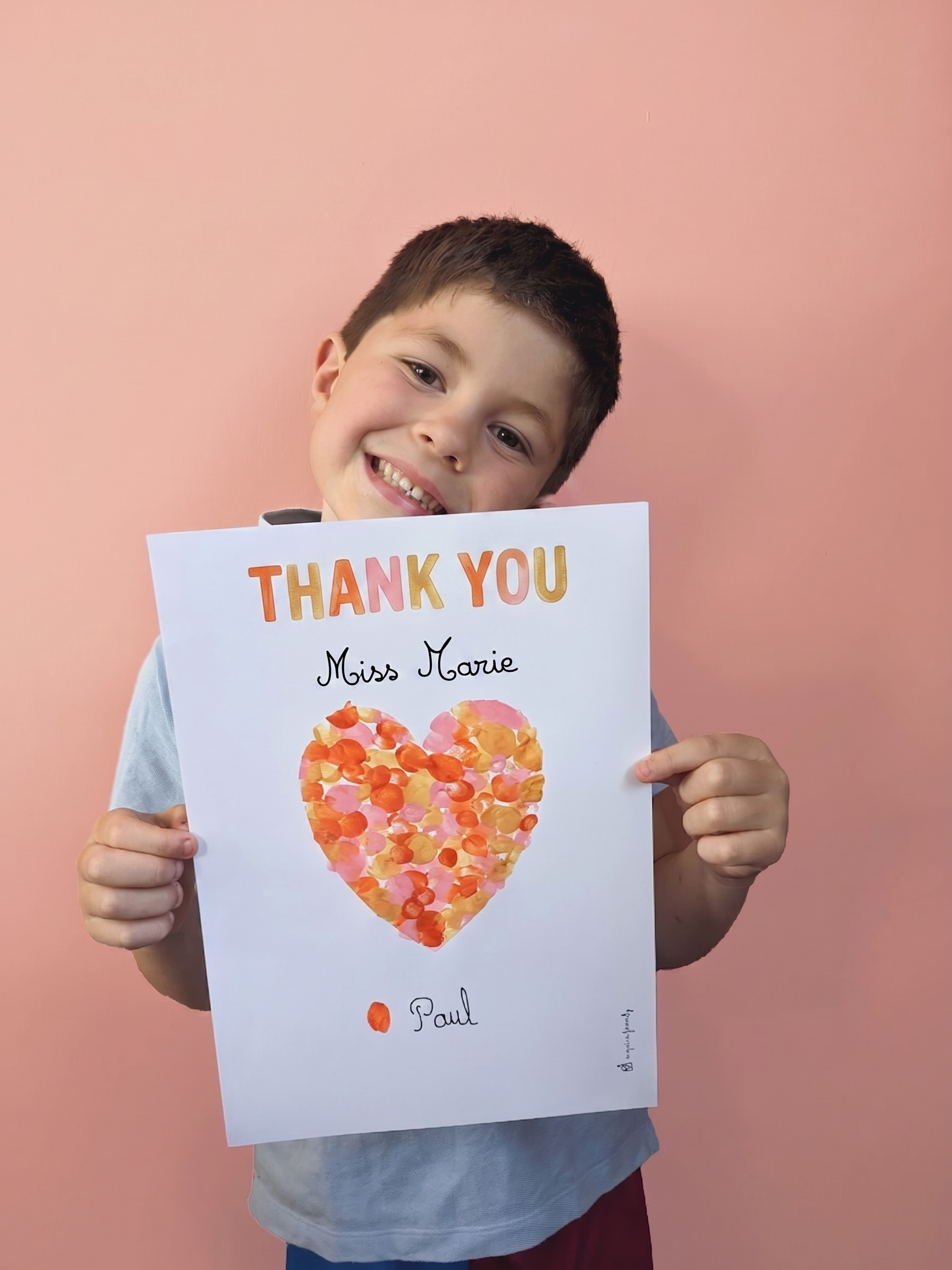 Thank you teacher card DIY
