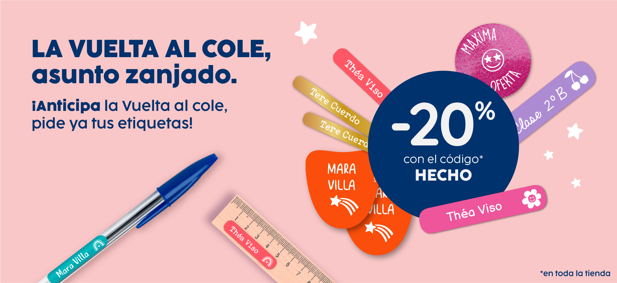 código descuento etiquetas Soyde -20%