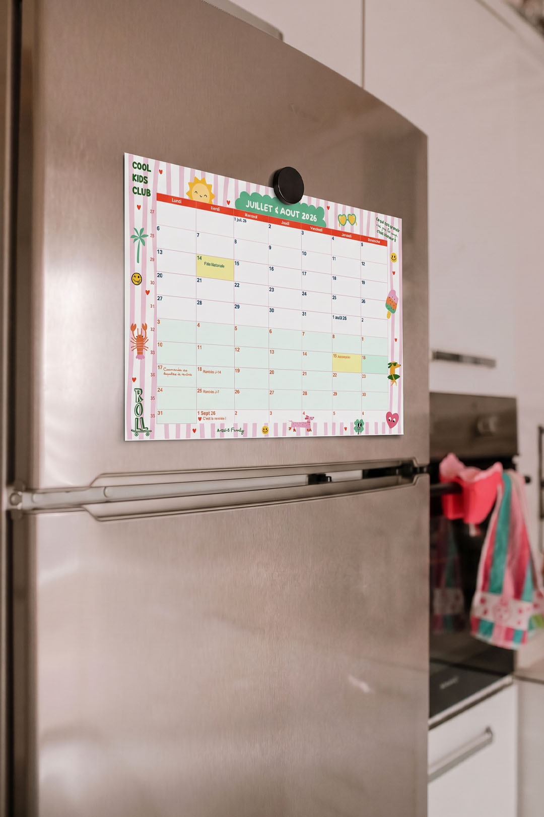 July-August 2026 calendar: your summer must have!
